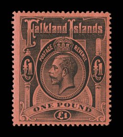 30-40, 1912-14 12p-£1 King George V definitives cplt., quite fresh, all high values are quite well centered, o.g., mostly very fine (S.G. 60-69 £850).