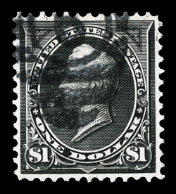 276A, $1.00 Black, Ty. II, well centered and margined, fresh color, choice very fine 2007 PSE certificate (VF 80 - undergraded in our opinion SMQ $175.00).