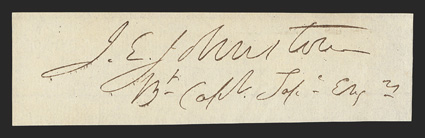 Johnston, Joseph E.  American general (1807-91) the highest-ranking US officer to join the Confederacy first commander of the Army of Northern Virginia until he was wounded and
Robert E Lee took charge best known for his long strategic withdra