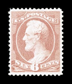 208, 6c Rose, lovely fresh color, rather well centered, o.g., lightly hinged, very fine 2000 PF certificate.