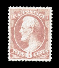 208, 6c Rose, unusually well centered and margined, fresh color, o.g. that is slightly disturbed, choice very fine clear 2002 PF certificate.