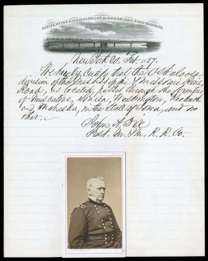 Secretaries of the Treasury 1853-61 - Small but quality group of autographs from the era of Pierce through Buchanan. Includes Manuscript Letter Signed James Guthrie as
Secretary, 1 page, 4to, Washington, March 28, 1855. To Treasury clerk Jo