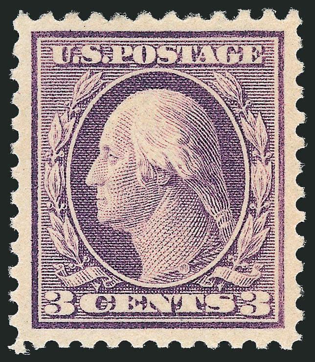 3c Light Violet, Ty. I (501).> Mint N.H., bright shade and beautiful centering, Extremely Fine Gem, with 2010 P.S.E. certificate (Superb 98 SMQ $600.00), this is the highest grade awarded to date and is shared
by only five others